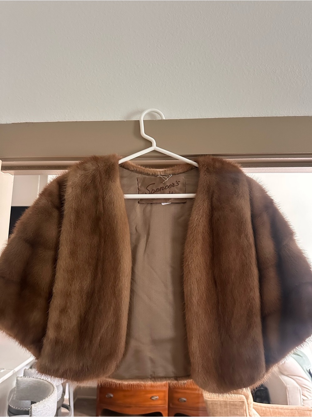 Genuine vintage mink wrap